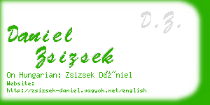 daniel zsizsek business card